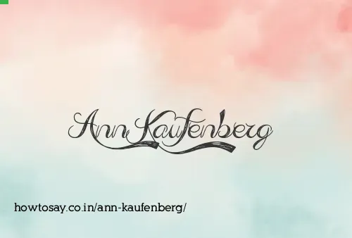 Ann Kaufenberg