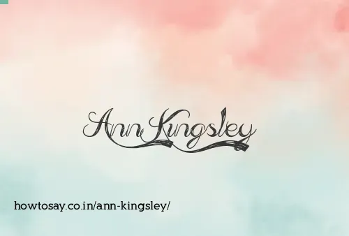 Ann Kingsley