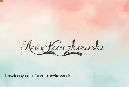 Ann Kraczkowski