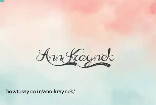 Ann Kraynek