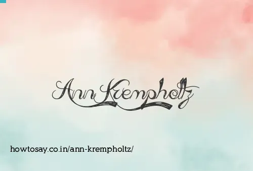 Ann Krempholtz