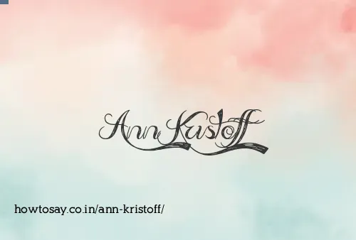 Ann Kristoff