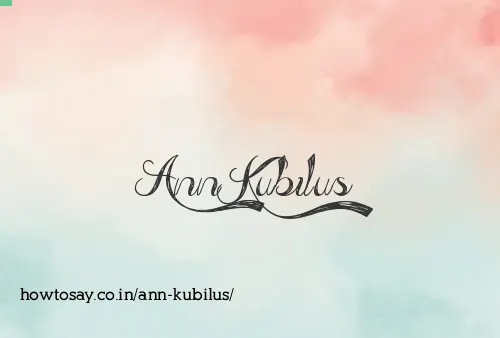Ann Kubilus
