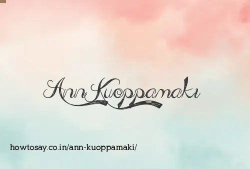 Ann Kuoppamaki