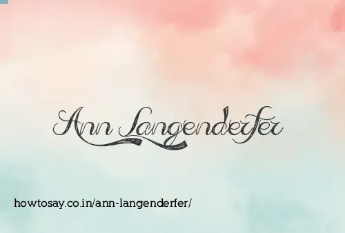 Ann Langenderfer