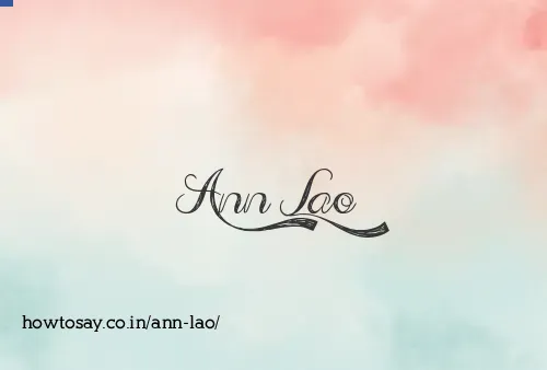 Ann Lao