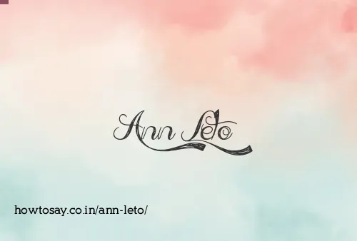 Ann Leto