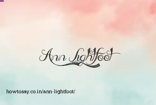 Ann Lightfoot