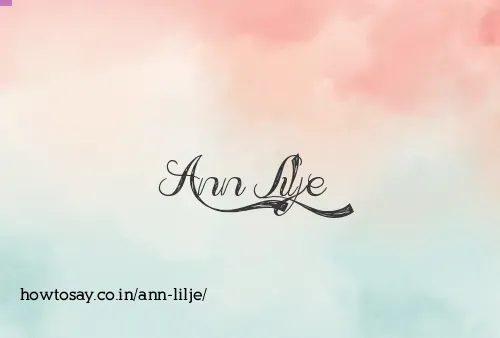 Ann Lilje