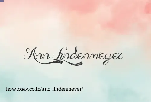 Ann Lindenmeyer