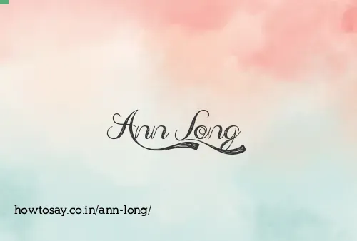 Ann Long
