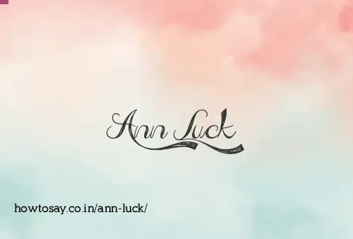 Ann Luck
