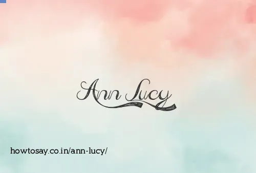 Ann Lucy