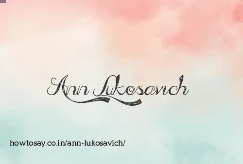 Ann Lukosavich