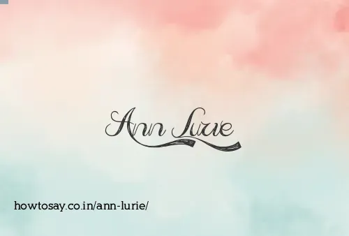 Ann Lurie