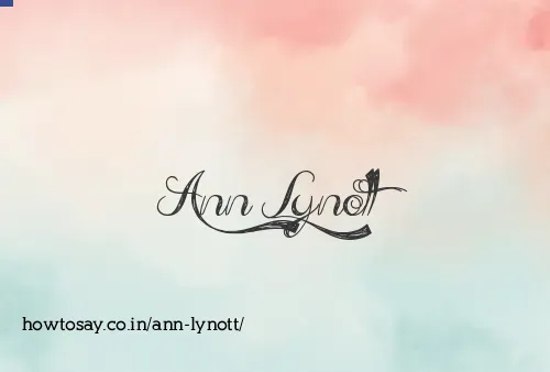 Ann Lynott