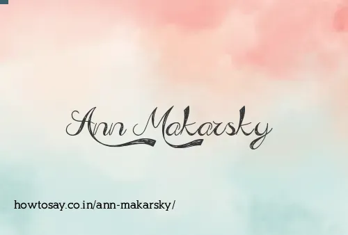 Ann Makarsky