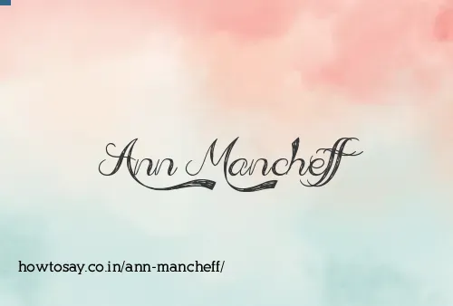 Ann Mancheff