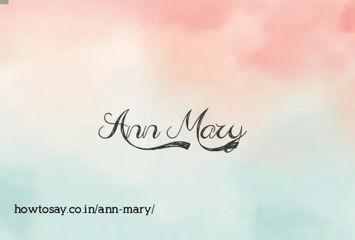 Ann Mary
