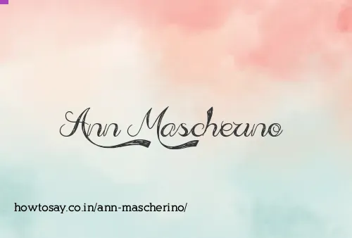 Ann Mascherino