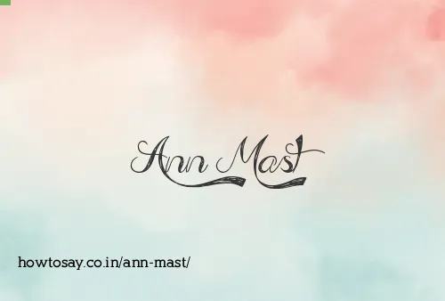 Ann Mast