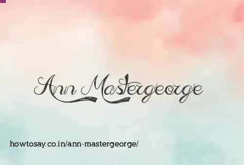 Ann Mastergeorge