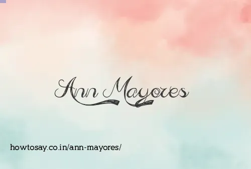 Ann Mayores