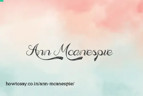 Ann Mcanespie