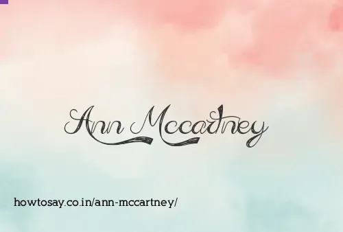 Ann Mccartney