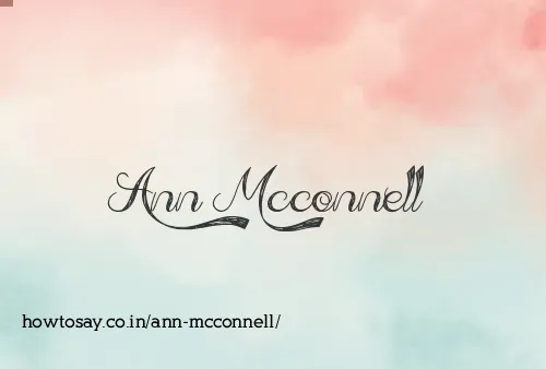 Ann Mcconnell