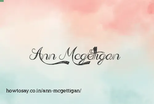 Ann Mcgettigan
