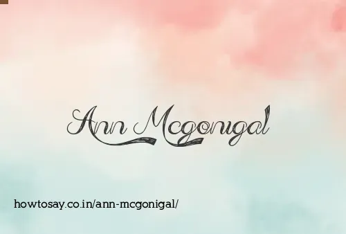 Ann Mcgonigal