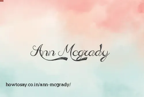 Ann Mcgrady
