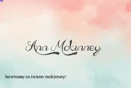 Ann Mckinney