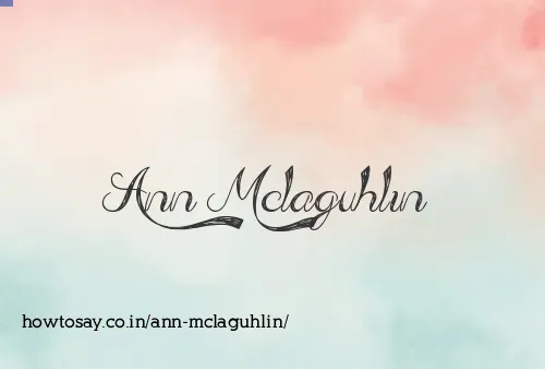 Ann Mclaguhlin