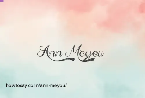 Ann Meyou