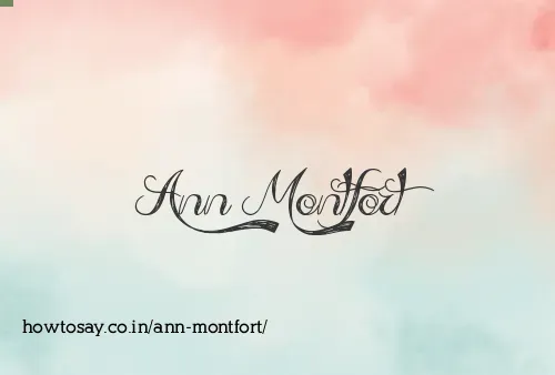 Ann Montfort