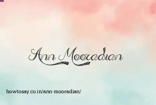 Ann Mooradian