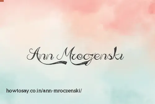 Ann Mroczenski