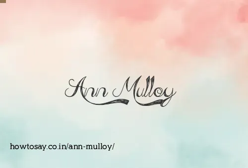 Ann Mulloy