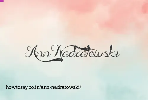 Ann Nadratowski
