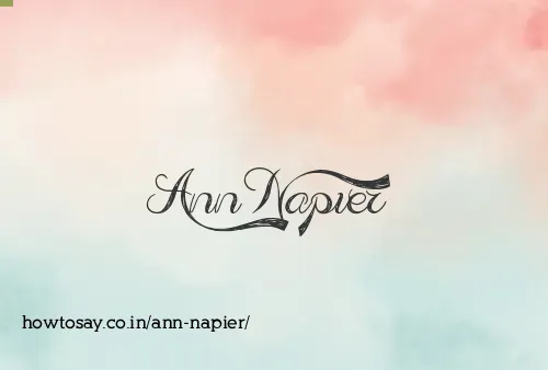 Ann Napier
