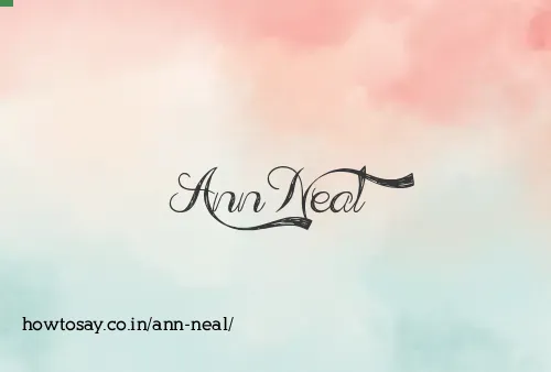 Ann Neal