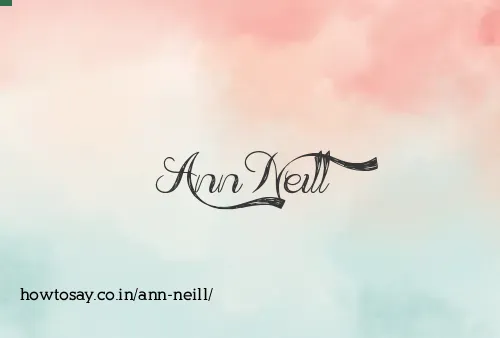 Ann Neill