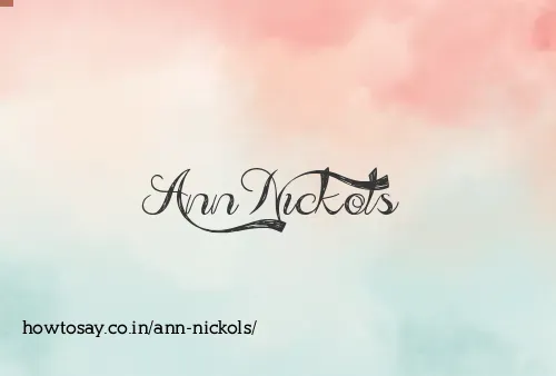 Ann Nickols