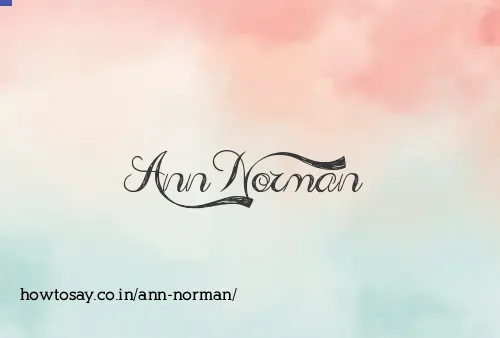 Ann Norman