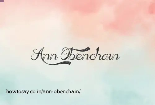 Ann Obenchain
