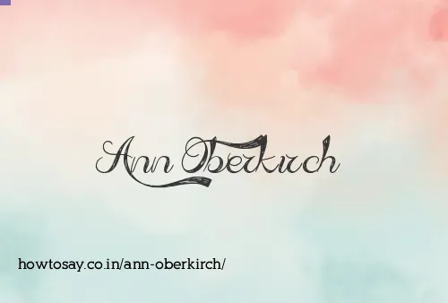 Ann Oberkirch