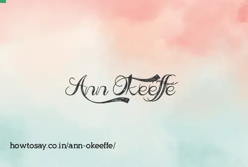 Ann Okeeffe