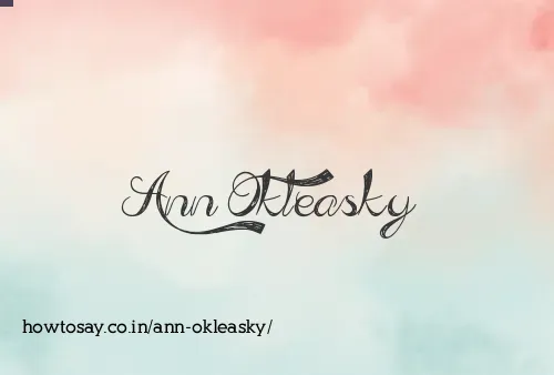 Ann Okleasky